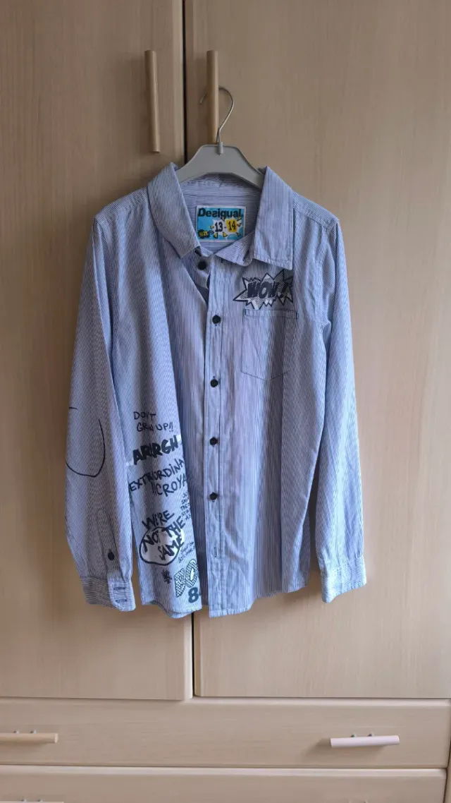 Camisa Desigual rayas niño 13-14 años