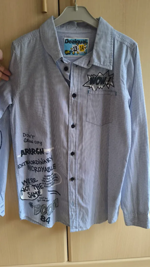 Camisa Desigual rayas niño 13-14 años