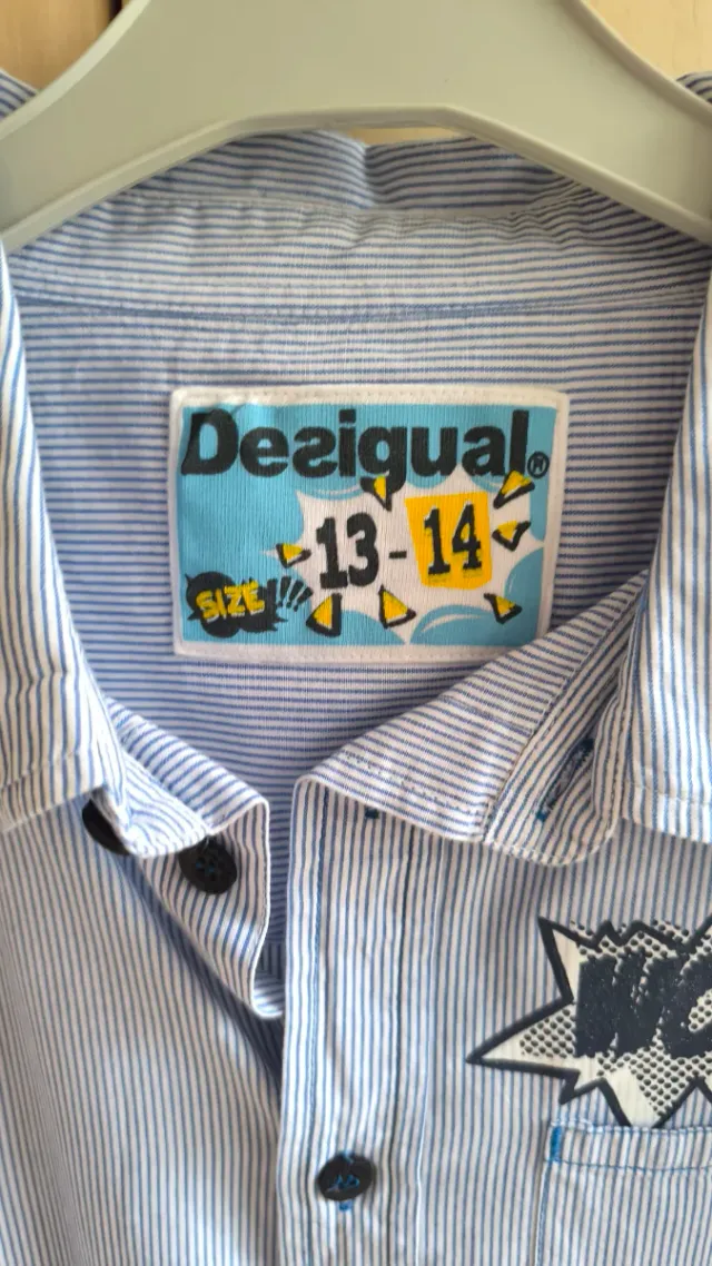 Camisa Desigual rayas niño 13-14 años