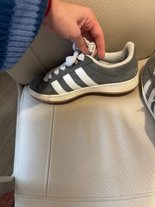 Adidas Campus Gris y Blanco