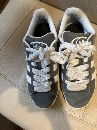 Adidas Campus Gris y Blanco