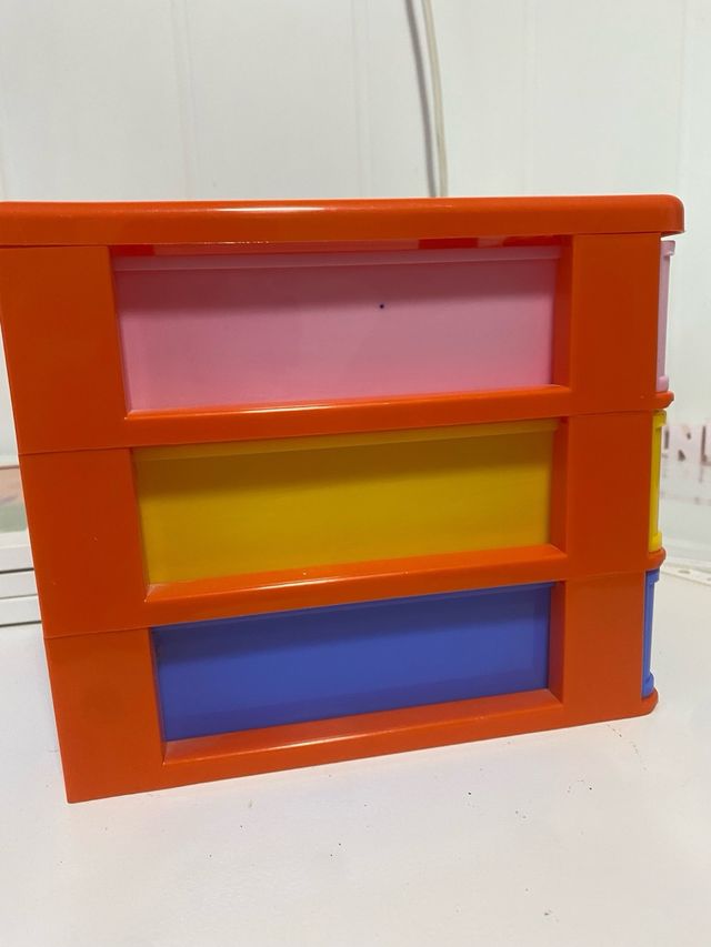 Mobiletto in plastica a 3 livelli