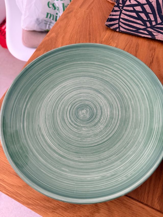 2 Platos Llanos El Corte Inglés Verdes