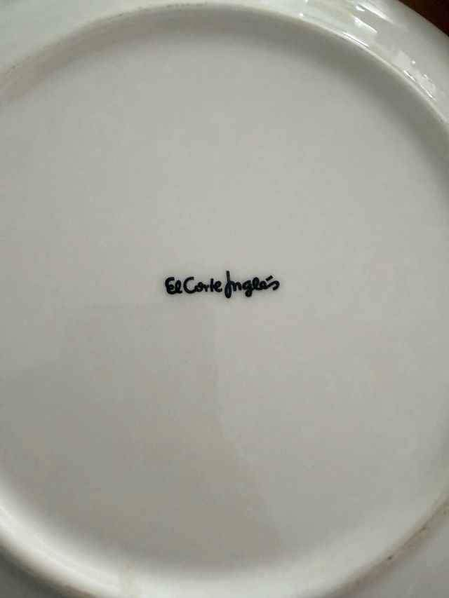 2 Platos Llanos El Corte Inglés Verdes