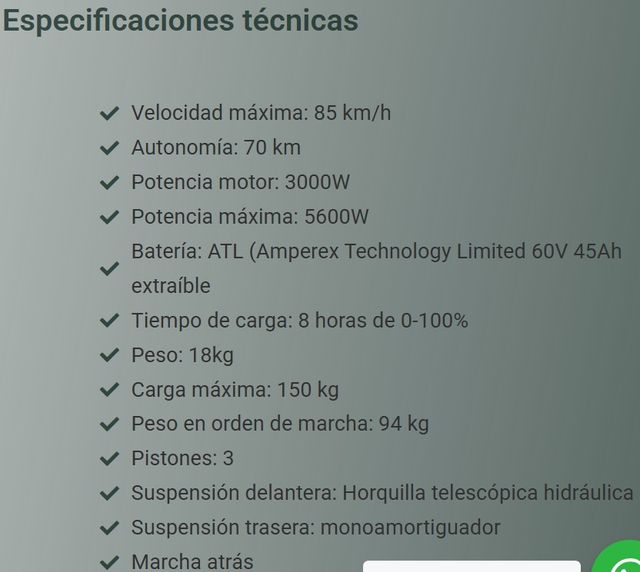 Moto Eléctrica Arena Rena S. Scooter