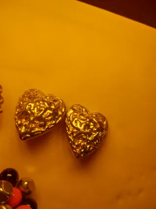 Lote Pendientes Vintage  azul ❤️ y Flor