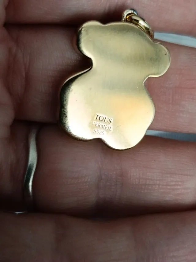 Colgante Tous Oso Vermeil Baño Oro 18kt Plata