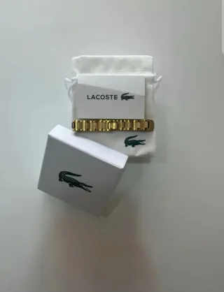 Pulsera Lacoste Dorada Nueva