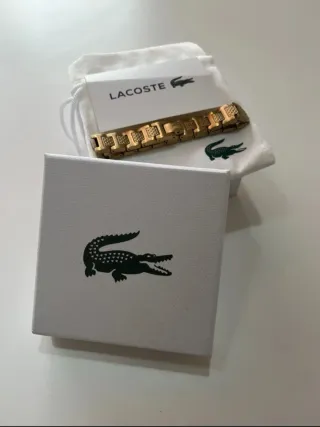 Pulsera Lacoste Dorada Nueva