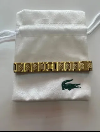 Pulsera Lacoste Dorada Nueva