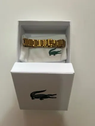 Pulsera Lacoste Dorada Nueva