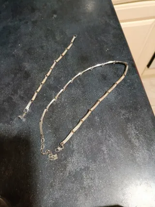 Conjunto Plata Colgante y Pulsera