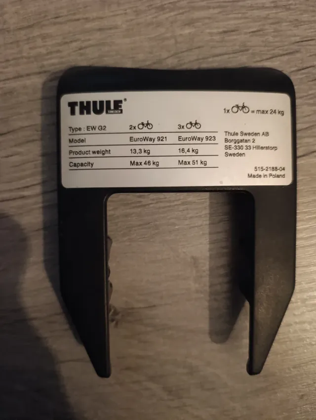 Portabicicletas Thule Euroway 921