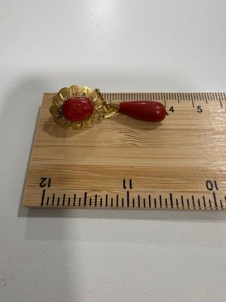 Pendientes Oro y Coral