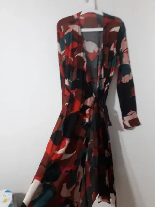 Vestido largo estampado
