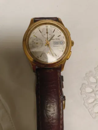 Cronografo Jules Delas Oro Marrone