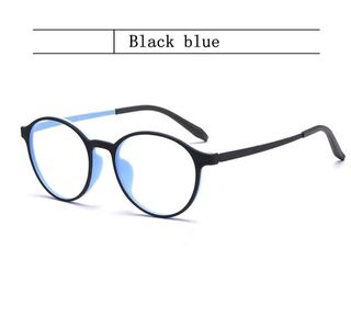 Gafas Negras Montura Redonda Titanio graduadas