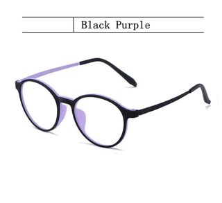 Gafas Negras Montura Redonda Titanio graduadas