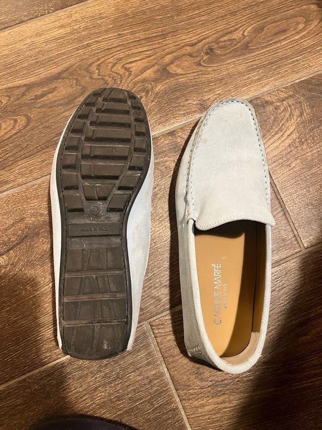 Scarpe CARMEN celesti scamosciate uomo 43