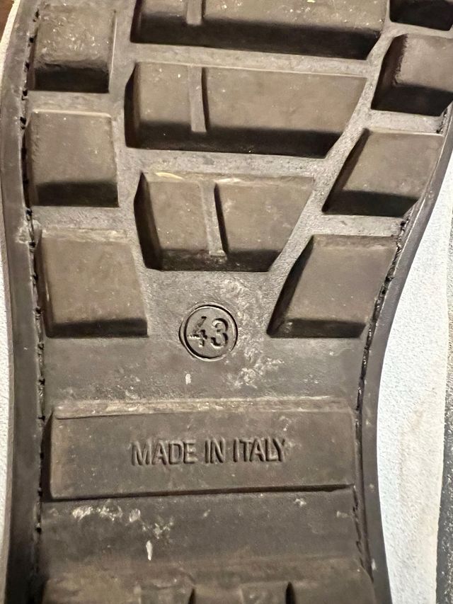 Scarpe CARMEN celesti scamosciate uomo 43