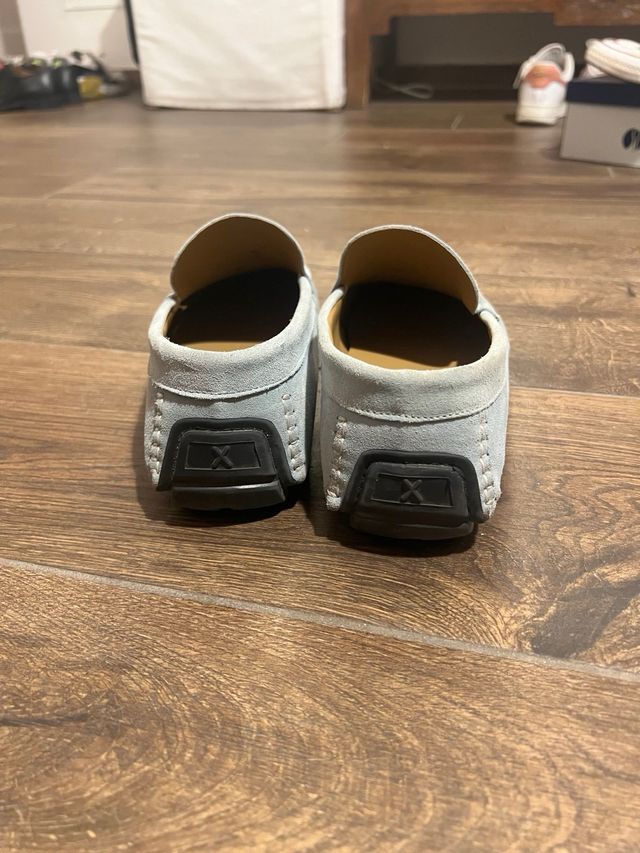 Scarpe CARMEN celesti scamosciate uomo 43