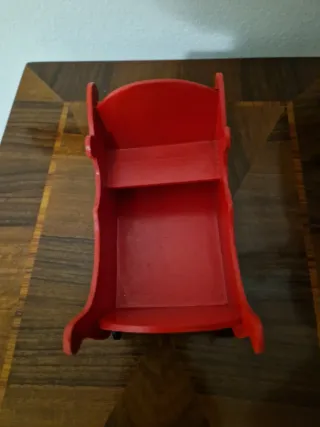 Slitta natalizia in legno decorata