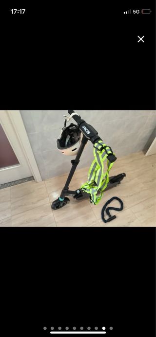 Patinete eléctrico RCB con casco y chaleco