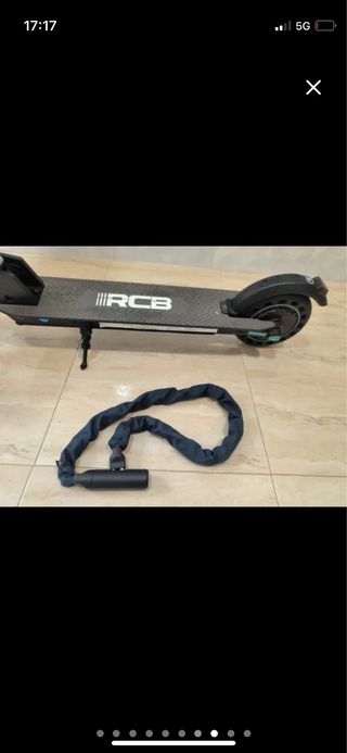 Patinete eléctrico RCB con casco y chaleco