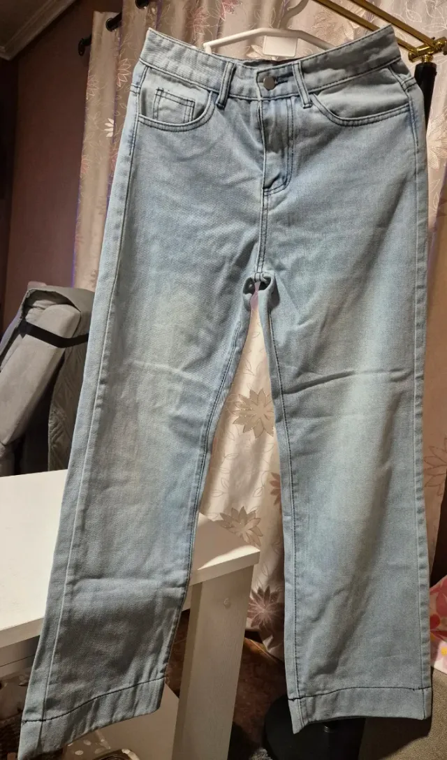 Jeans a zampa larga blu