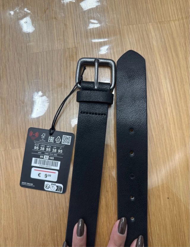 Cinturón Pull&Bear Negro Talla 95