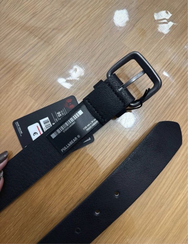 Cinturón Pull&Bear Negro Talla 95