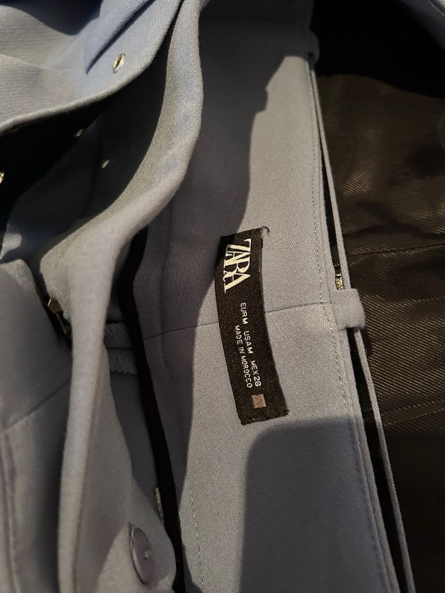 Conjunto Zara Azul Grisáceo Talla M