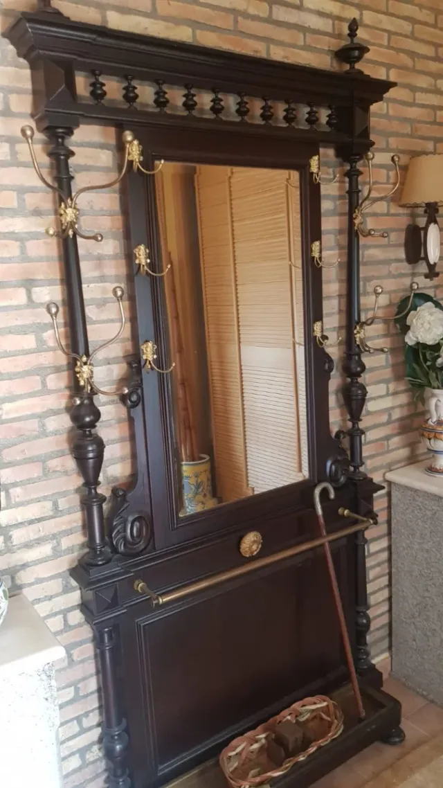 Recibidor Perchero Madera y Metal