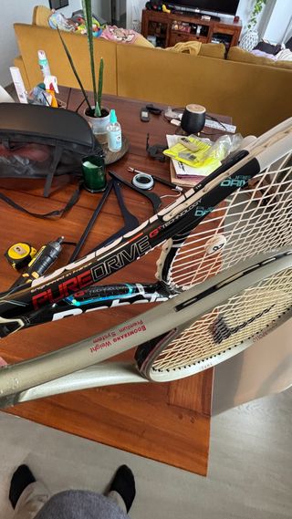 2 Raqueta Tenis Boomerang y Babolat Pure Drive