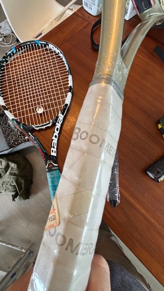 2 Raqueta Tenis Boomerang y Babolat Pure Drive