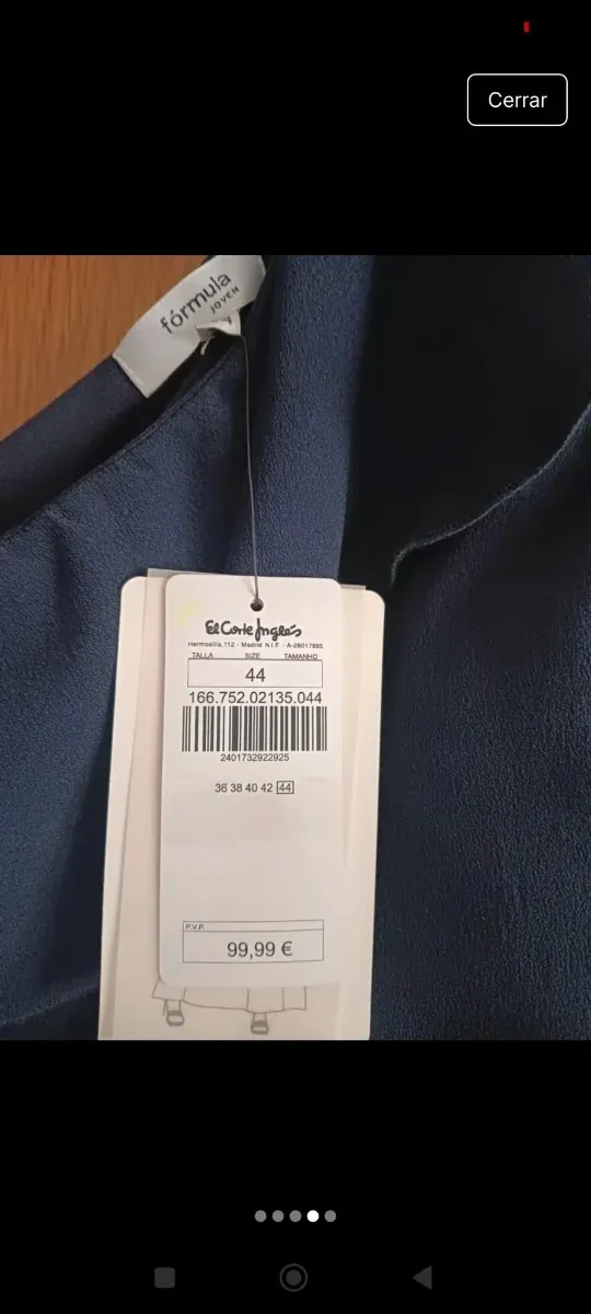 Vestido fiesta dos piezas