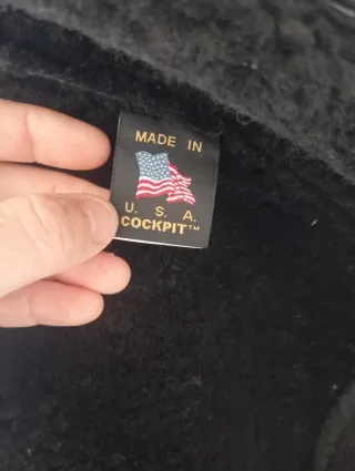 Chaqueta cockpit USA  de borrego y napa.