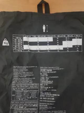 Protecciones patines para niños.