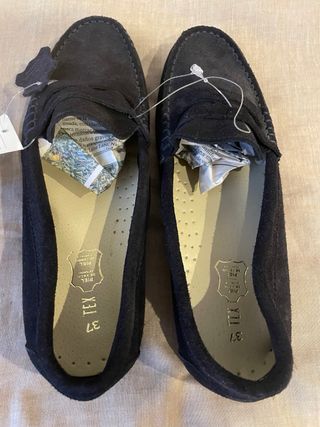 Mocasines niño ante azul. TEX. T37