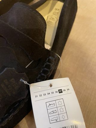 Mocasines niño ante azul. TEX. T37