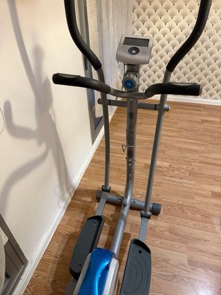 Bicicleta Elíptica Gris y Azul