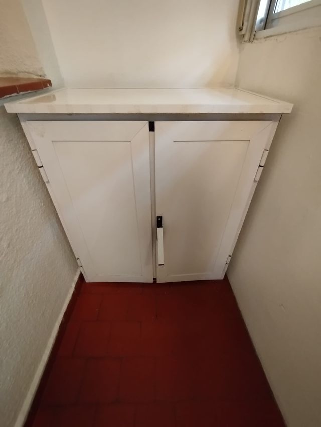 Armario auxiliar madera blanco