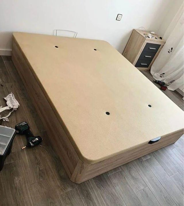 Divano letto pieghevole in legno