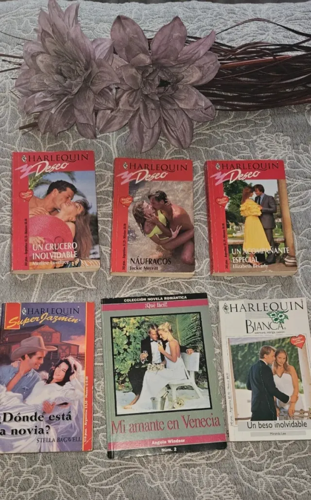 Lote de 6 Novelas románticas