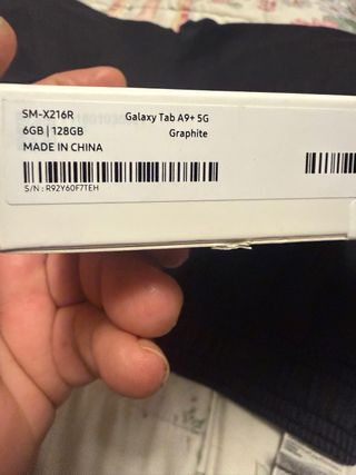 Samsung Galaxy Tab A9+ 5G de 128 GB de capacidad