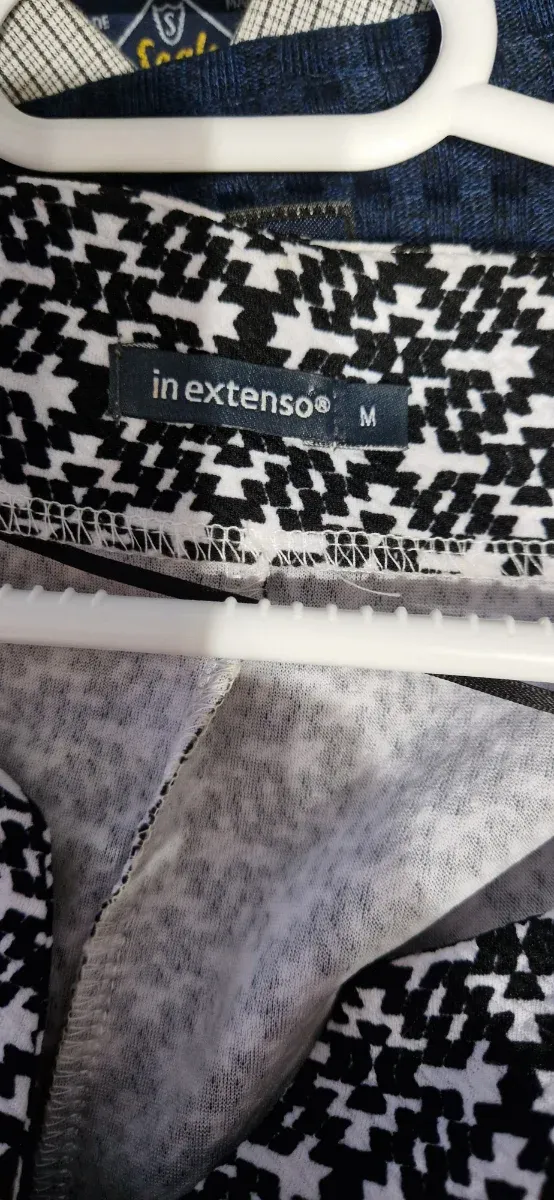 Vestido estampado blanco y negro