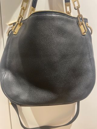 Bolso Michael Kors Piel Negro y Dorado