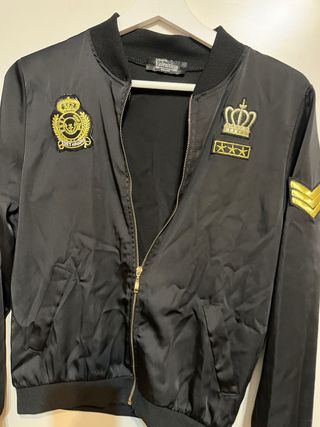 Chaqueta Bomber Valentina Negra