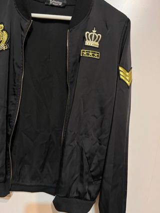 Chaqueta Bomber Valentina Negra