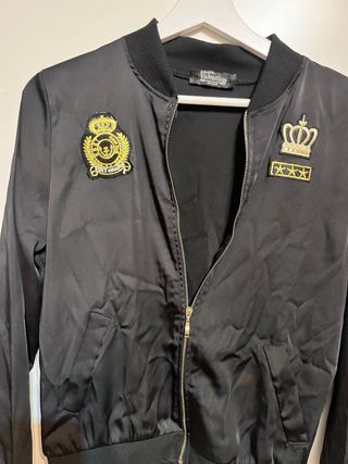 Chaqueta Bomber Valentina Negra